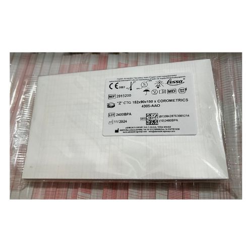 Papel milimetrado para monitor fetal block 152x 90×150 para F3/F9 (Edan)  LESSA  29.152.00